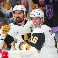 Knights dominate Blackhawks behind efforts from Pavel Dorofeyev, Adin Hill