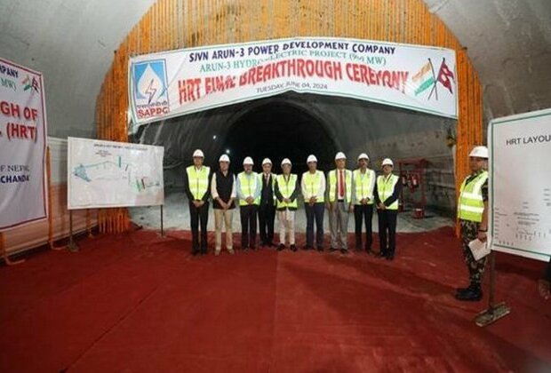 Nepal PM triggers last blast of head race tunnel of Arun-3 Hydro Electric Project