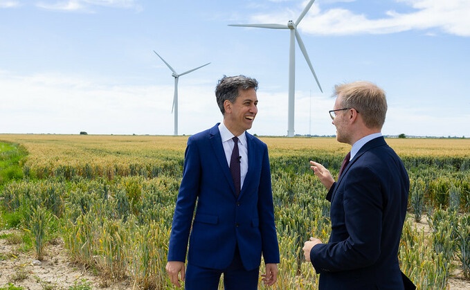 DESNZ Secretary Ed Miliband visits Little Cheyne Court Wind Farm on 11 July | Credit: Flickr, Number 10