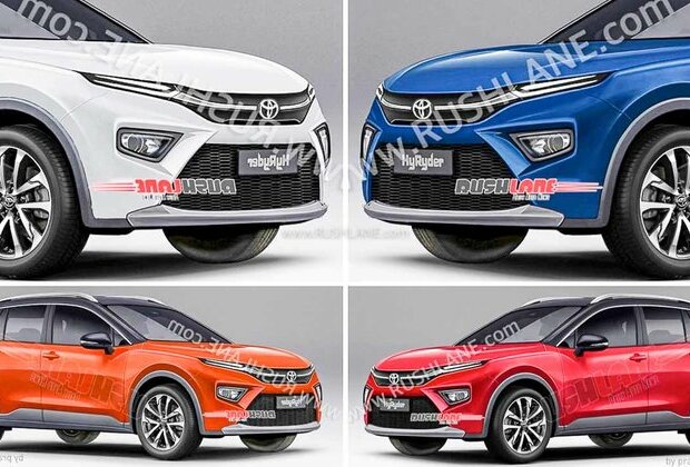 2022 Toyota HyRyder SUV In 6 New Colours - Creta Rival Render