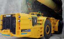 Komatsu's new 11t payload entrant into the 10t LHD class. Photo courtesy Komatsu