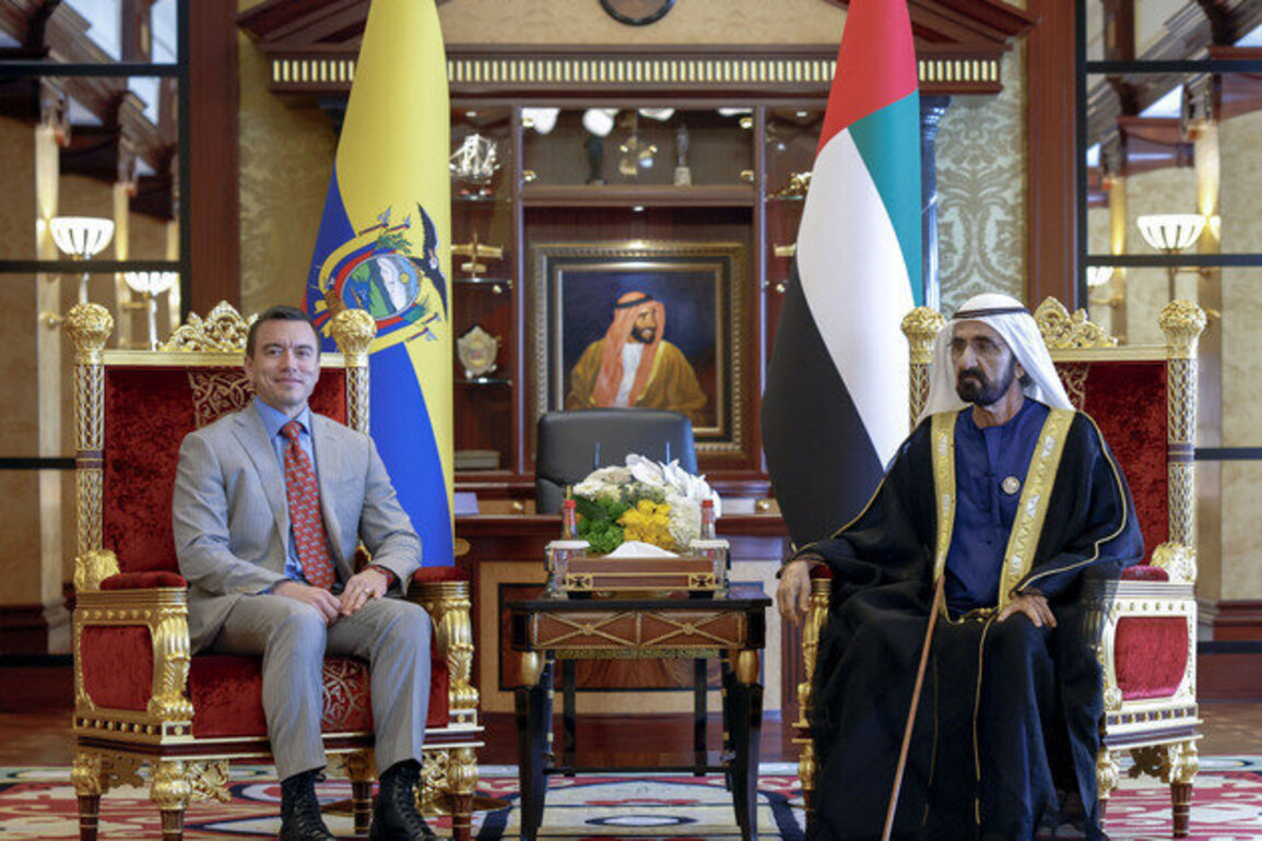 Mohammed bin Rashid discusses with Ecuador's President ways to enhance cooperation, deepen bilateral ties