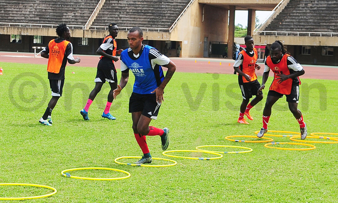 Lorenzen trains with Uganda Cranes for the first time Lorenzen trains with Uganda Cranes for the first time