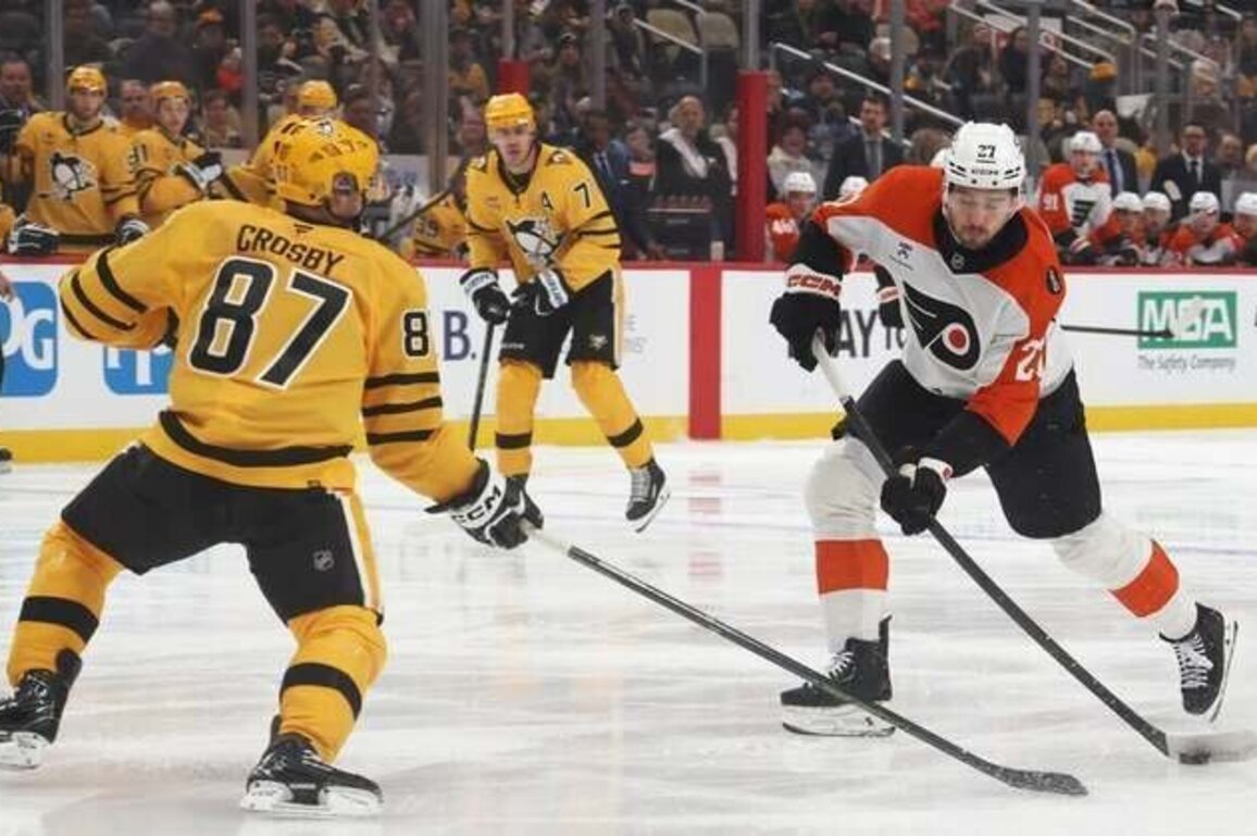 Sidney Crosby joins esteemed company as Penguins handle Flyers