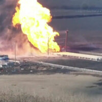 What was the Russian gas pipeline facility 'destroyed' by Kiev
