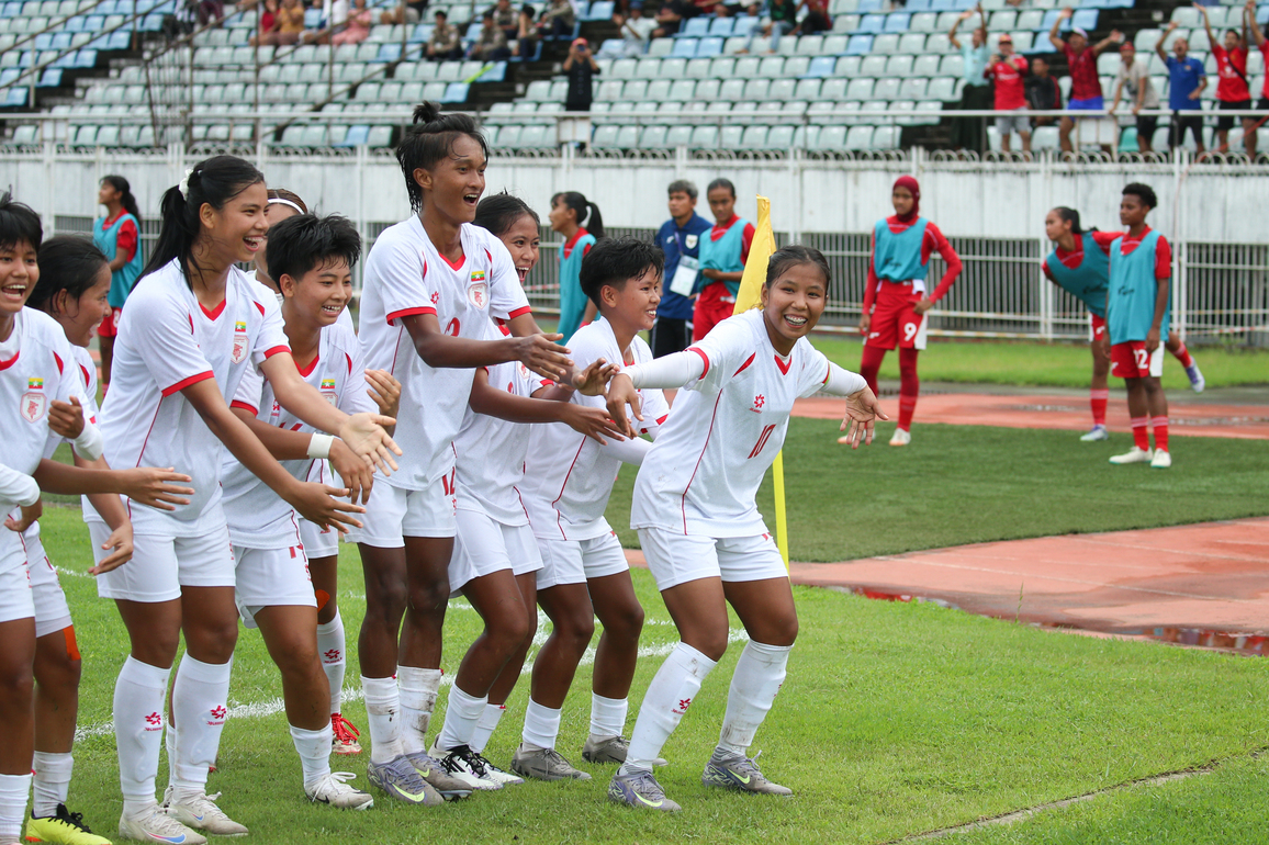 (SP)MYANMAR-YANGON-U20 WOMEN'S ASIAN CUP-QUALIFIERS-INDONESIA VS MYANMAR