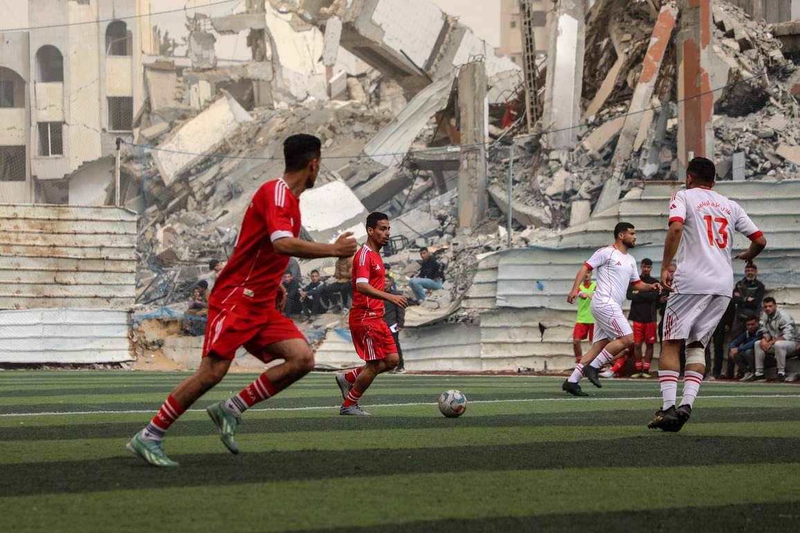 MIDEAST-GAZA CITY-FOOTBALL