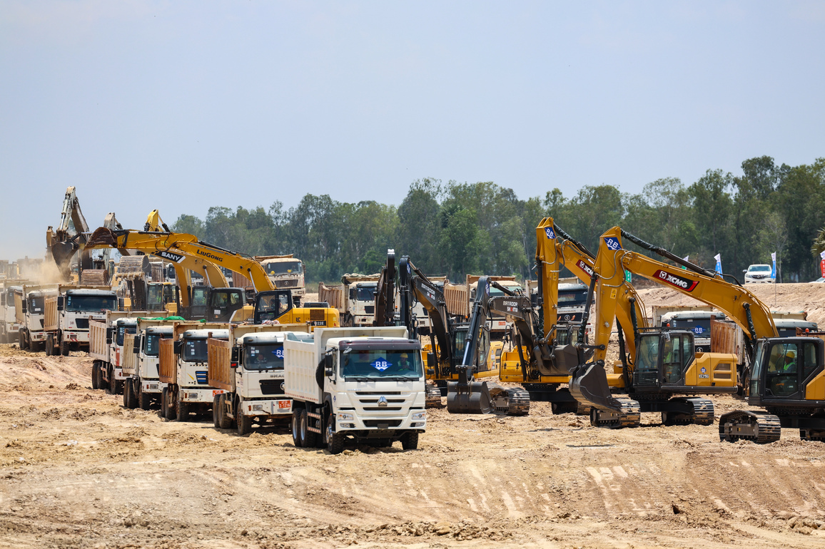 CAMBODIA-TAKEO-CHINESE INVESTED-FUNAN TECHO CANAL-SECTION II-GROUNDBREAKING
