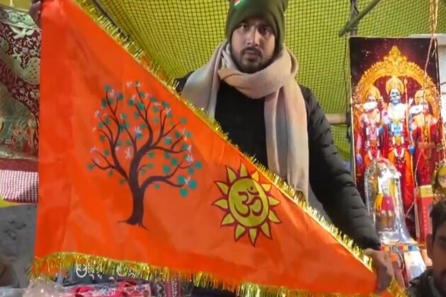 Demand surges for Ram Mandir flag in Ayodhya, shopkeepers give special orders