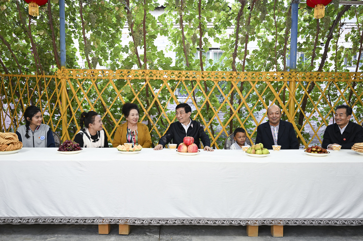 CHINA-XINJIANG-WANG HUNING-CENTRAL DELEGATION-VISIT (CN)