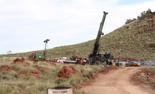 Exploration drilling rig at Andover project in Western Australia. Image: Paul-Alain Hunt