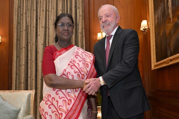 President Droupadi Murmu hosts Brazilian counterpart Lula at Rashtrapati Bhavan in Delhi