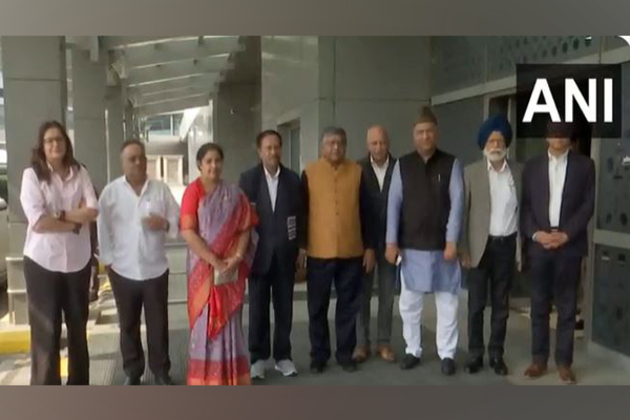 BJP MP Ravi Shankar Prasad led all-party delegation returns to Delhi after Europe visit