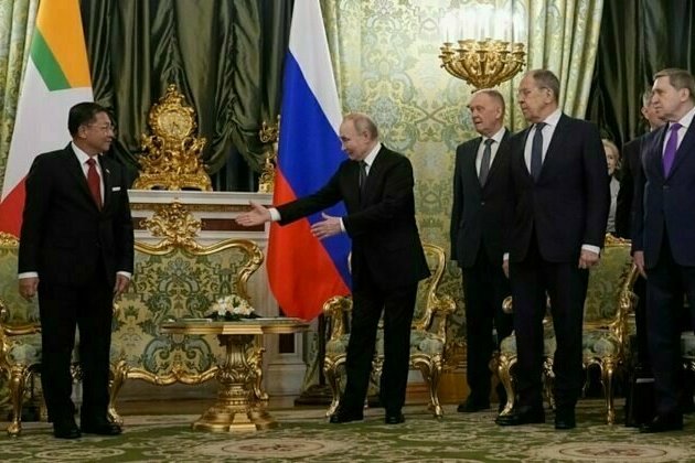 Putin hails Myanmar ties as junta chief visits Moscow