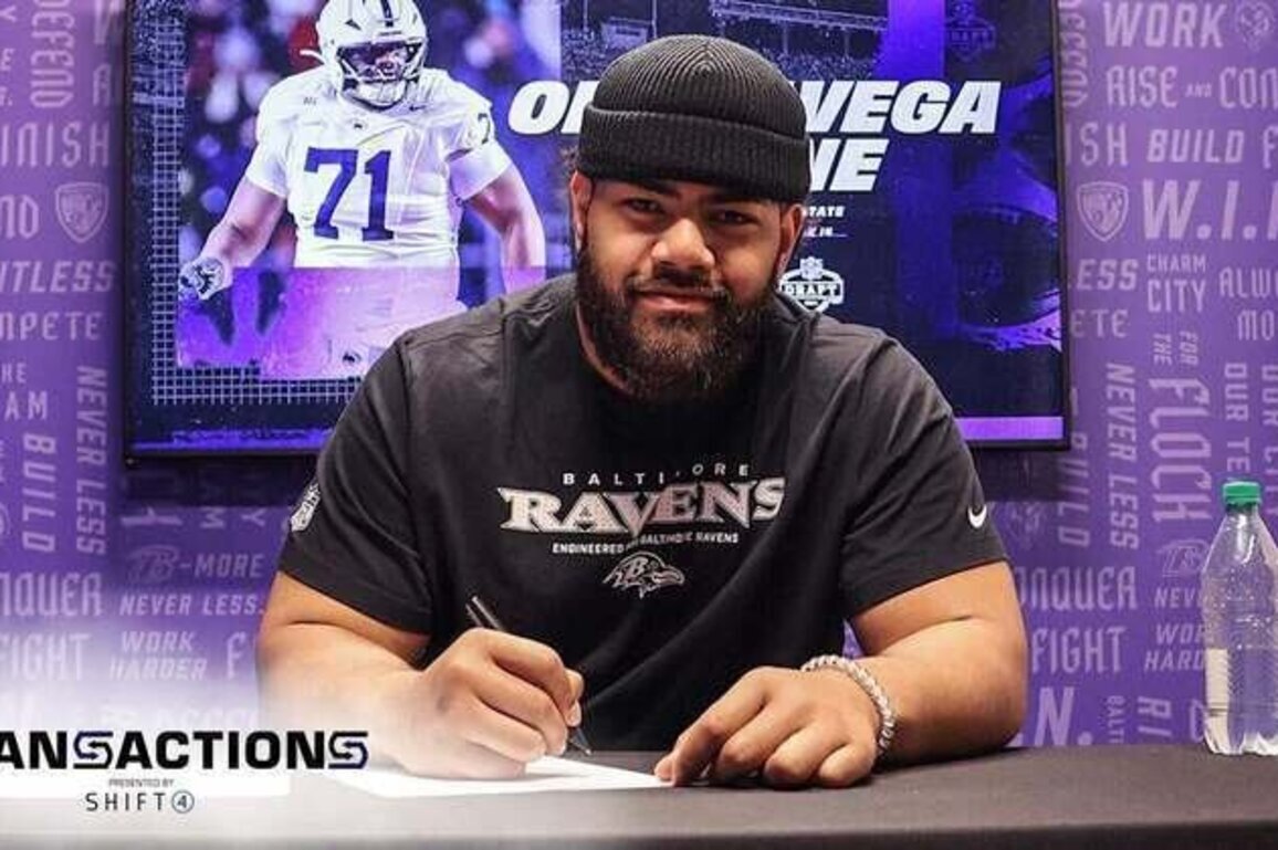 Vega Ioane and Other Ravens Sign Rookie Contracts