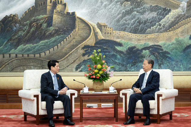 CHINA-BEIJING-ZHAO LEJI-VIETNAMESE PRESIDENT-MEETING (CN)
