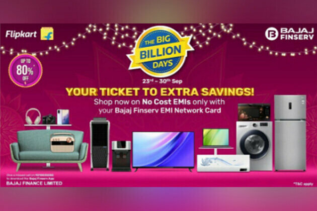 Bajaj Finance makes shopping exciting during Flipkart Big Billion Days with no cost EMIs