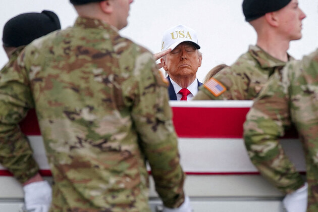 Trump attends dignified transfer of American soldiers killed in Operation Epic Fury