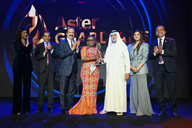 Nahyan bin Mubarak honours Naomi Oyoe Ohene Oti from Ghana with Aster Guardians Global Nursing Award 2025