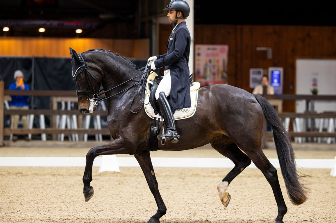 Anush Agarwalla makes international debut at Belgium Dressage events with straight horse Floriana and Flynn