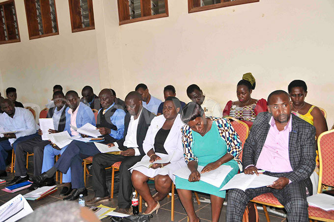  ukono district councilors paying attention as the budget was being read