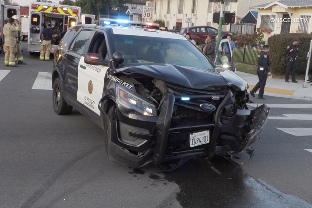 Three injured in City Heights crash involving SDPD vehicle