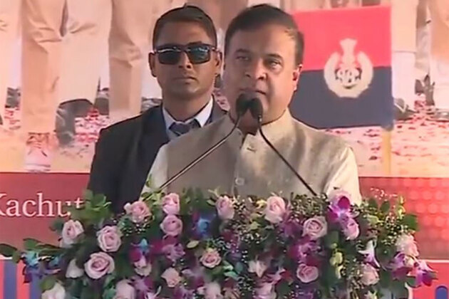 Himanta Biswa Sarma lays foundation stone of 10th Assam Police Battalion in Kosutoli