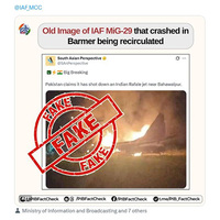 PIB debunks misleading image circulated by pro-Pakistan handles, clarifies no link to Operation Sindoor