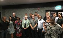 The Minister for Regional Development Alannah MacTiernan MLC, and Member for Pilbara Kevin Michel MLA, centre, flanked by representatives from Pilbara organisations that received Regional Economic Development grant recipients in the current funding round