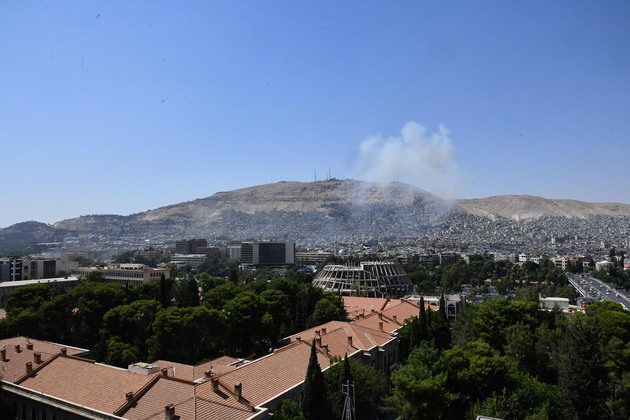 (SpotNews)SYRIA-DAMASCUS-ISRAELI-AIRSTRIKE