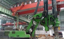  A Tysim low headroom KR300ES being used in the reconstruction project of the TaiHang steel plant