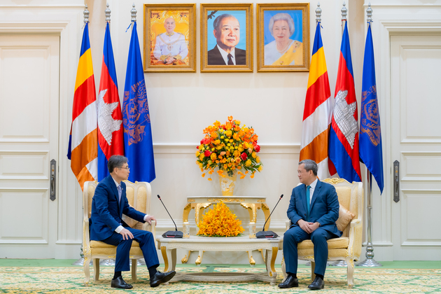CAMBODIA-PHNOM PENH-PM-SOUTH KOREAN FM-MEETING