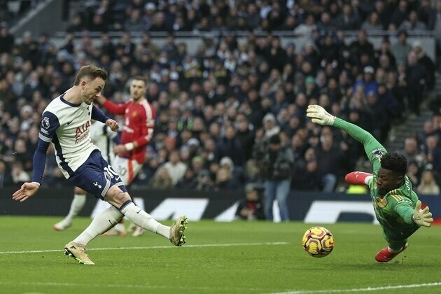 Maddison earns Tottenham Hotspur 1-0 victory over Manchester United