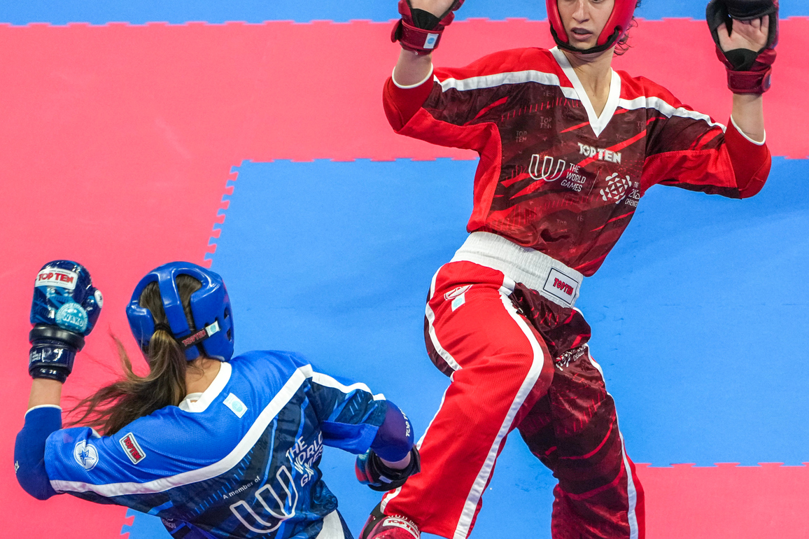 (SP)CHINA-CHENGDU-THE WORLD GAMES 2025-KICKBOXING-WOMEN'S POINT FIGHTING -70KG-BRONZE MEDAL BOUT (CN)