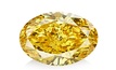 Alrosa's oval cut fancy vivid orangey-yellow 15.11 carat diamond sold for double its starting price
