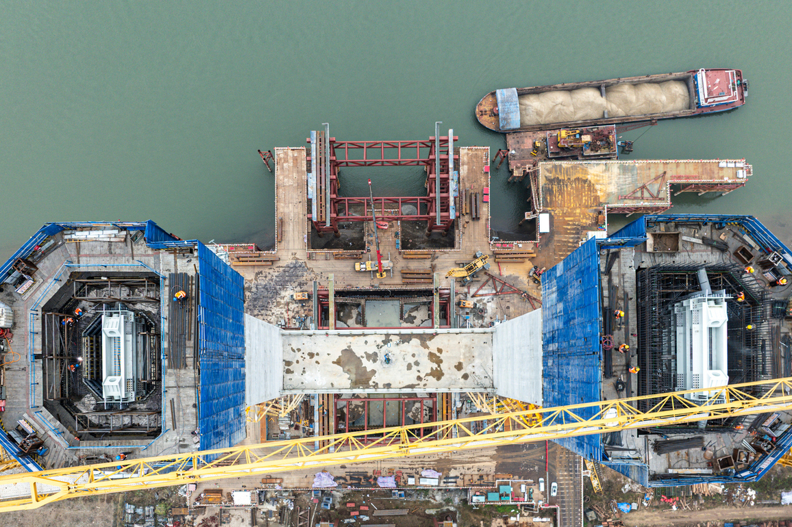 CHINA-HUBEI-JINGZHOU-ROAD-RAIL BRIDGE-YANGTZE RIVER (CN)