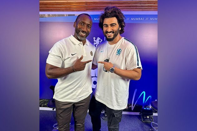 "Finally meeting the legend!" Arjun Kapoor shares moments with former player and football manager Jimmy Floyd Hasselbaink