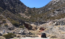 Challenger is looking up the Hualilan Hills