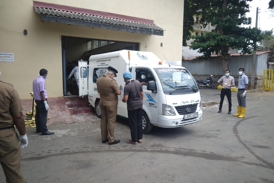 SRI LANKA-GALLE-BODIES OF IRANIAN SAILORS-REPATRIATED