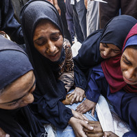 MIDEAST-GAZA CITY-VICTIM-MOURNING