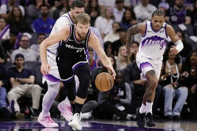 Domantas Sabonis' late put-back gives Kings 1-point win over Jazz