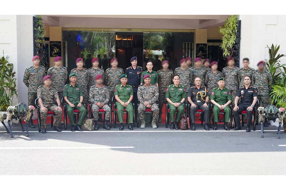 Myanmar Army Commander visits Shatrujeet Brigade, inspects operational capabilities