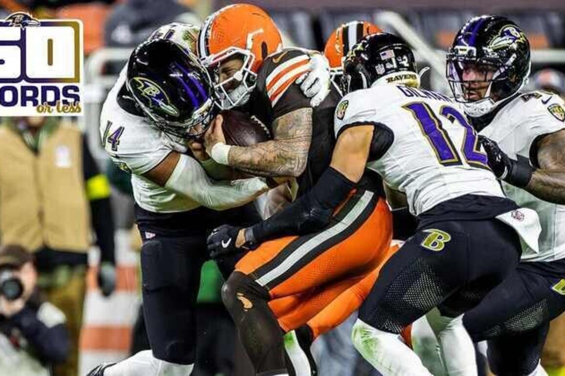 50 Words or Less: The Ravens' Defense Is Seeking a Ferocious Finish