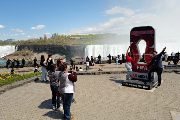 (SP)CANADA-ONTARIO-NIAGARA FALLS-FIFA WORLD CUP 2026-ONE MONTH COUNTDOWN