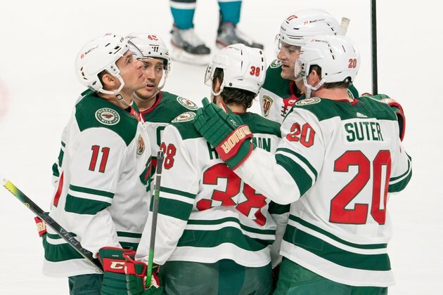 Wild pound out 6-2 road win over Sharks