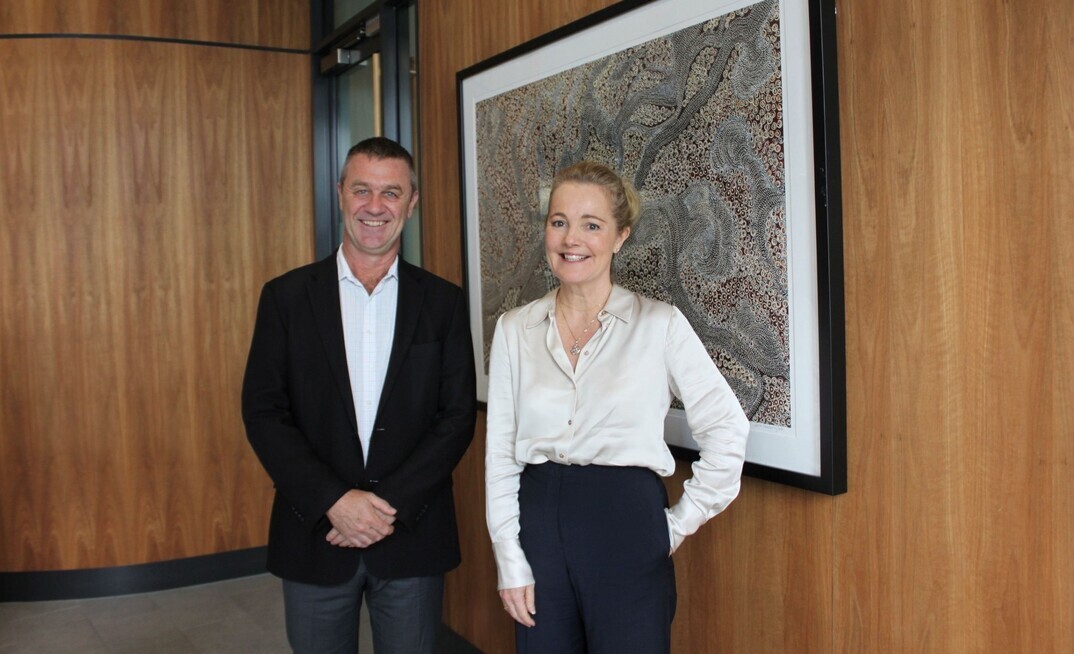 Peter Johnston (left) and Penny Stewart.