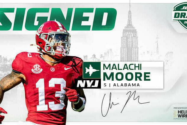 Jets Sign Fourth-Round Draft Choice DB Malachi Moore