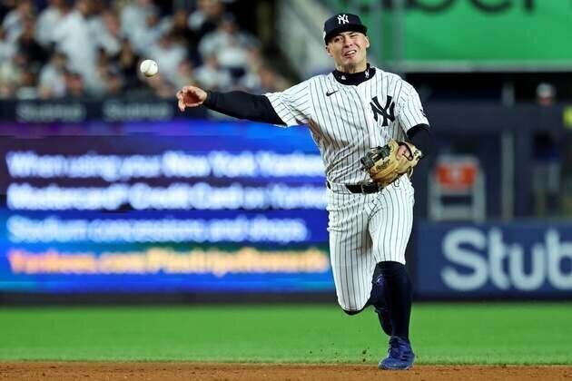 Yankees recall SS Anthony Volpe, place Jose Caballero (finger) on IL