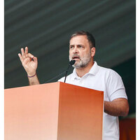 BJP's double engine government is running, but only for billionaires, says Rahul Gandhi