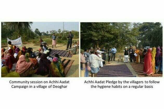 The footprints of "Achhi Aadat (Good Habits Campaign) -a JICA India initiative; in the Deoghar district of Jharkhand